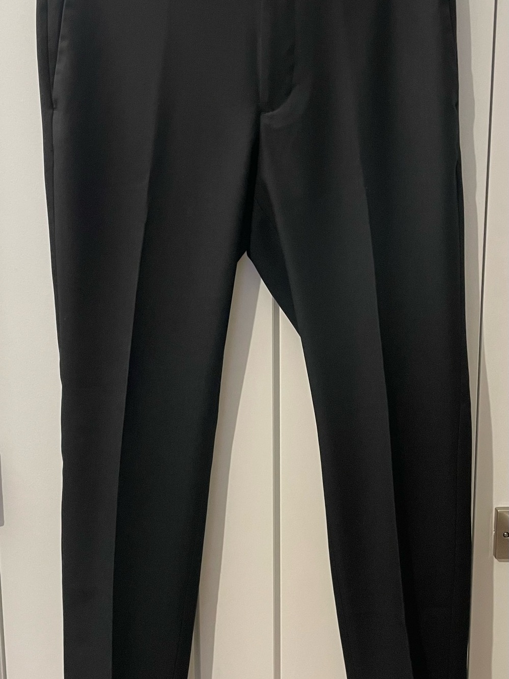 Van Heusen Men's Black Dress Trousers - Tailored Straight